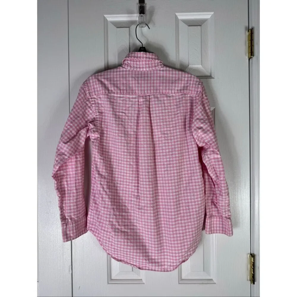 Ralph Lauren Polo Boys Button Front Shirt Size M 10/12